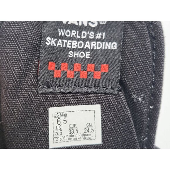 Vans‎ Skate Chukka Low Denim Black Pewter Shoes Sneakers VN0A4BX47IW Size 6.5 - Picture 7 of 9